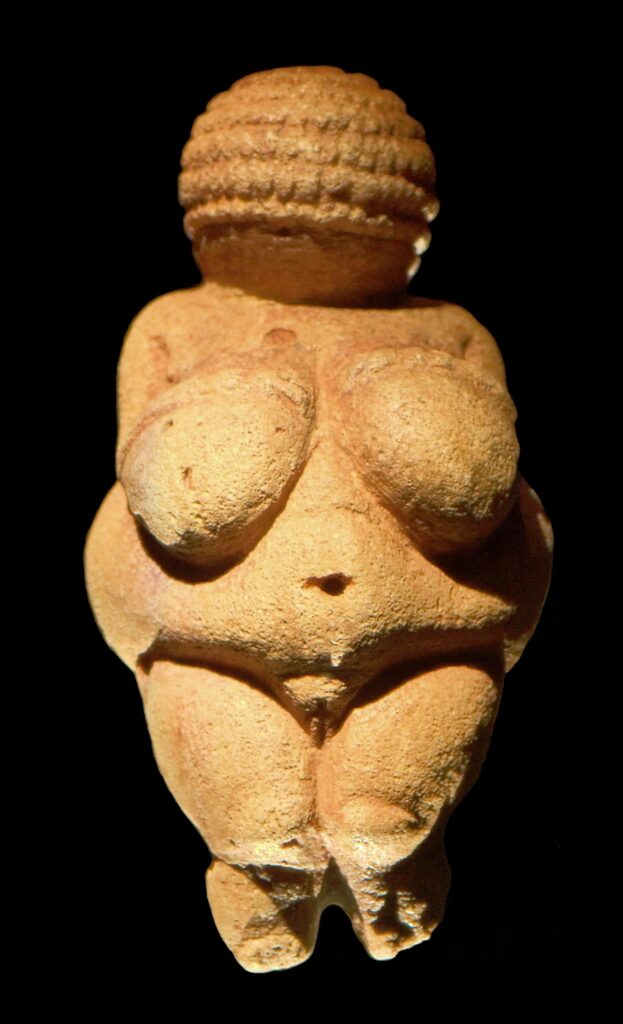 Venus of Willendorf frontview retouched 2