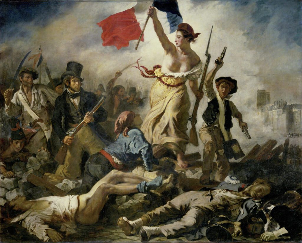 Eugene Delacroix Le 28 Juillet. La Liberte guidant le peuple