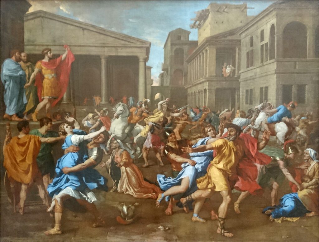 LEnlevement des Sabines – Nicolas Poussin – Musee du Louvre INV 7290 – Q3110586