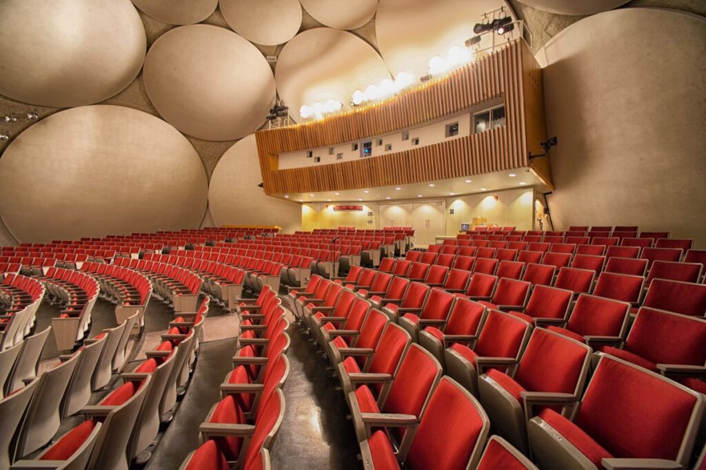 auditorium seats seating cia headquarters langley virginia building interior 1130503