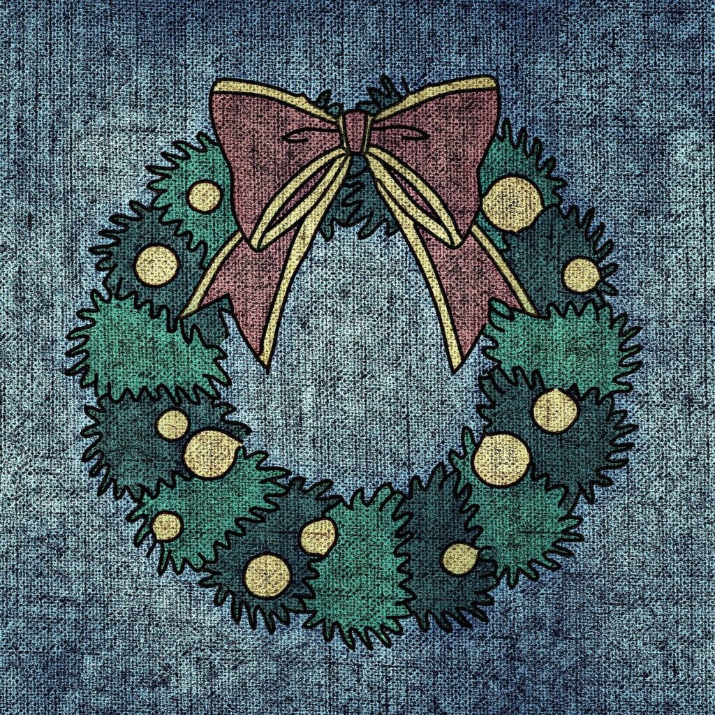 christmas wreath 1103433 1280