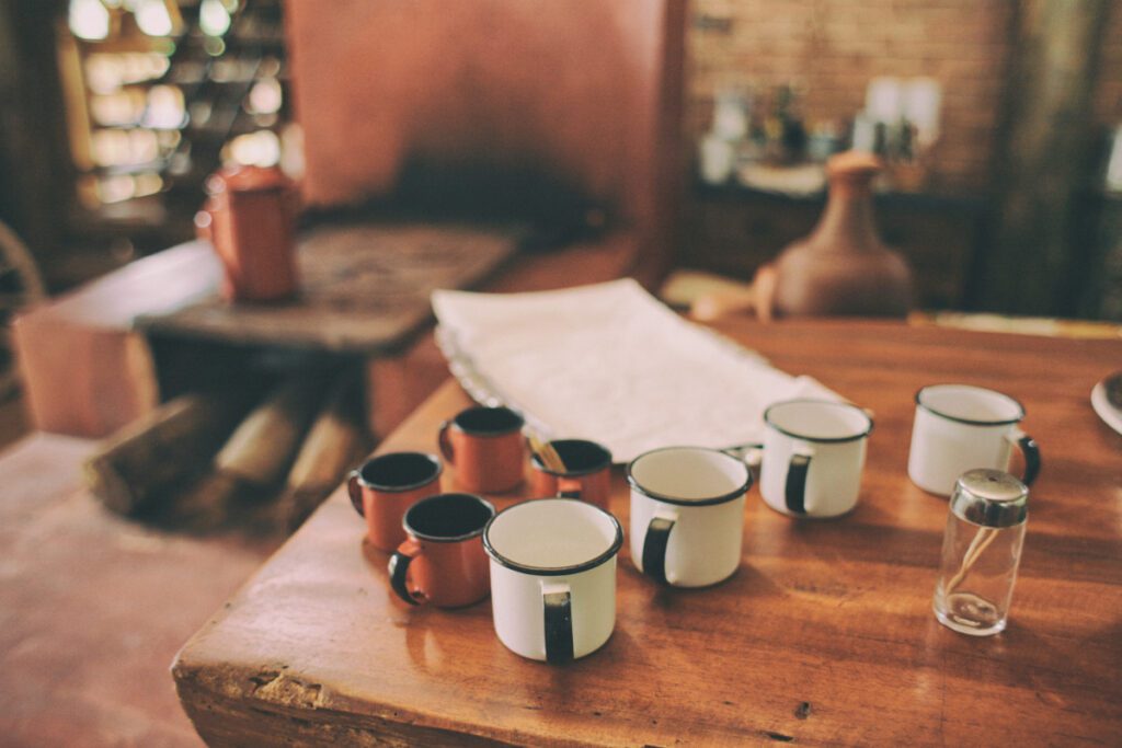 mug coffee table cafe wood 100711