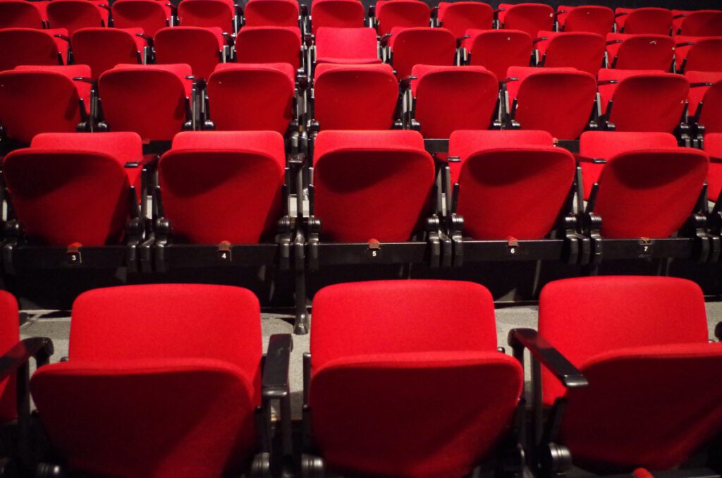 theatre seats red culture 837184