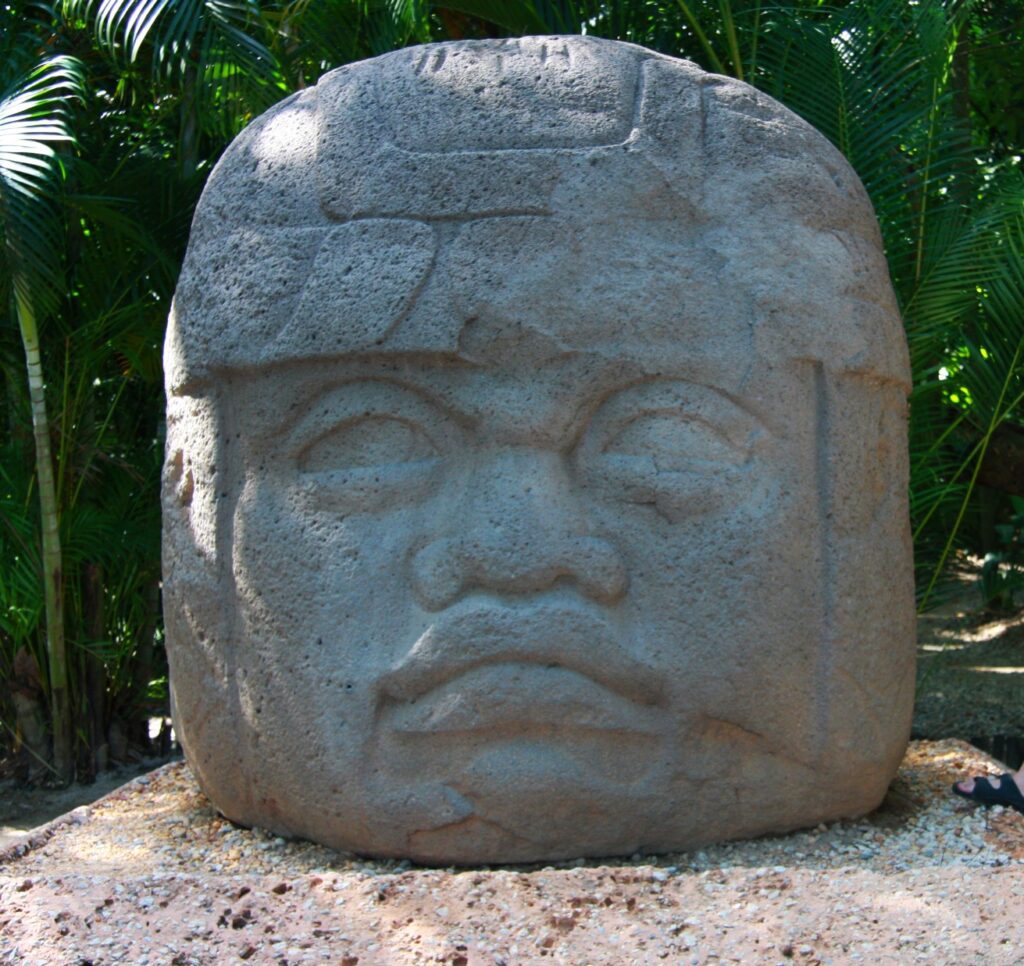 Olmeca head in Villahermosa