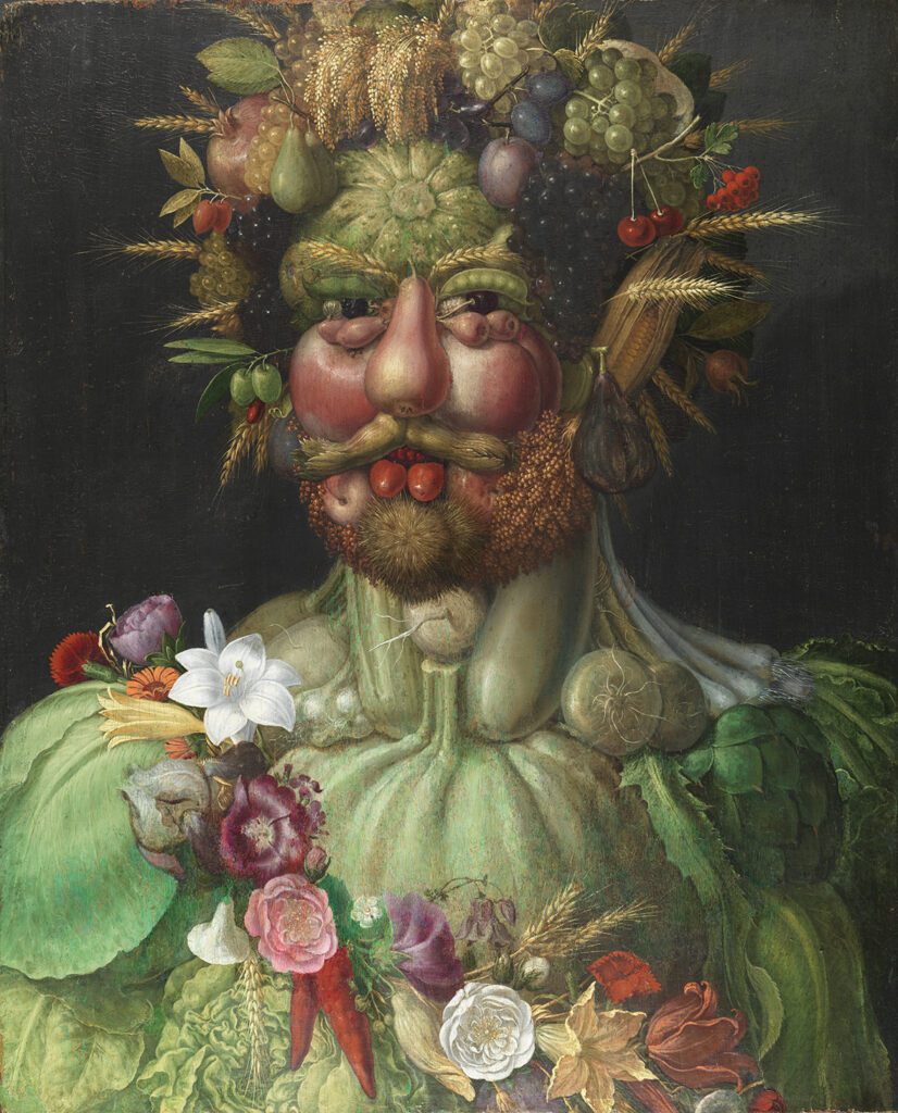 Vertumnus arstidernas gud malad av Giuseppe Arcimboldo 1591 Skoklosters slott 91503