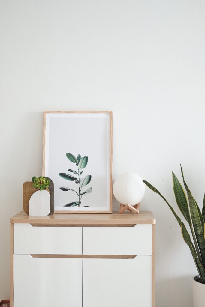 Arte minimalista para interiores