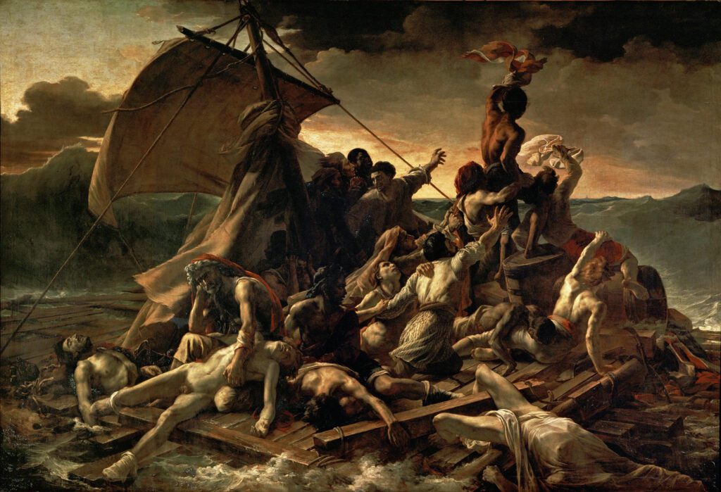 JEAN LOUIS THEODORE GERICAULT La Balsa de la Medusa Museo del Louvre 1818 19