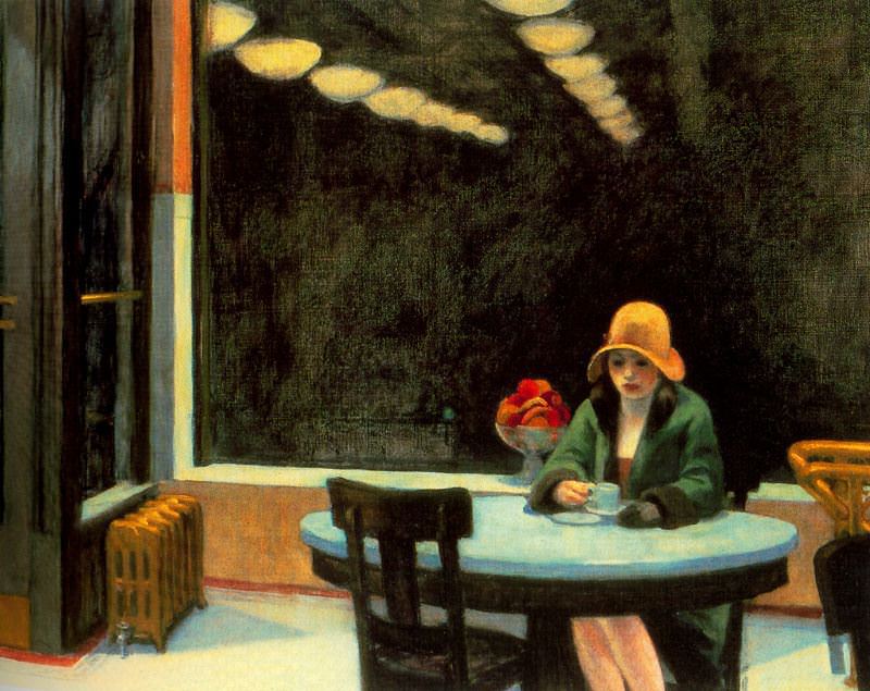 Automat edward hopper 1927