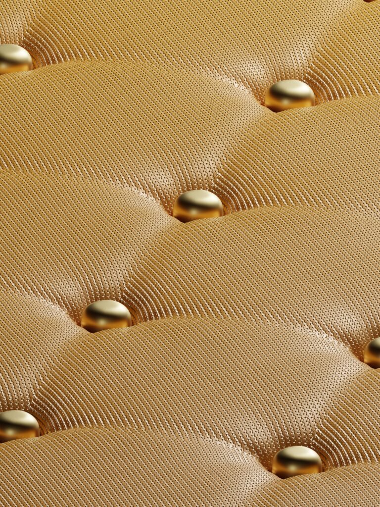 tapicería dorada 3d
