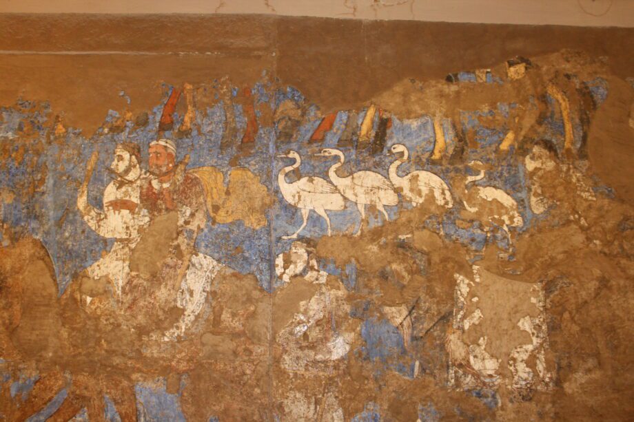 Afrasiab details from The Ambassadors Painting 3 great procession
