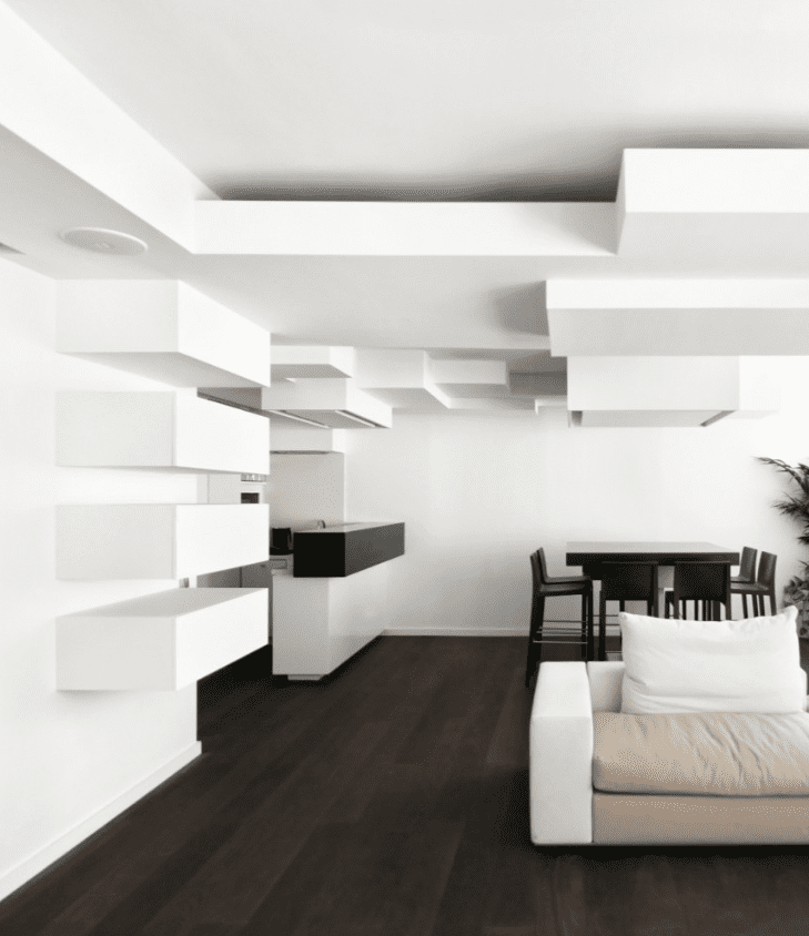 Apartamento Minimalista con Toques Abstractos en Paris