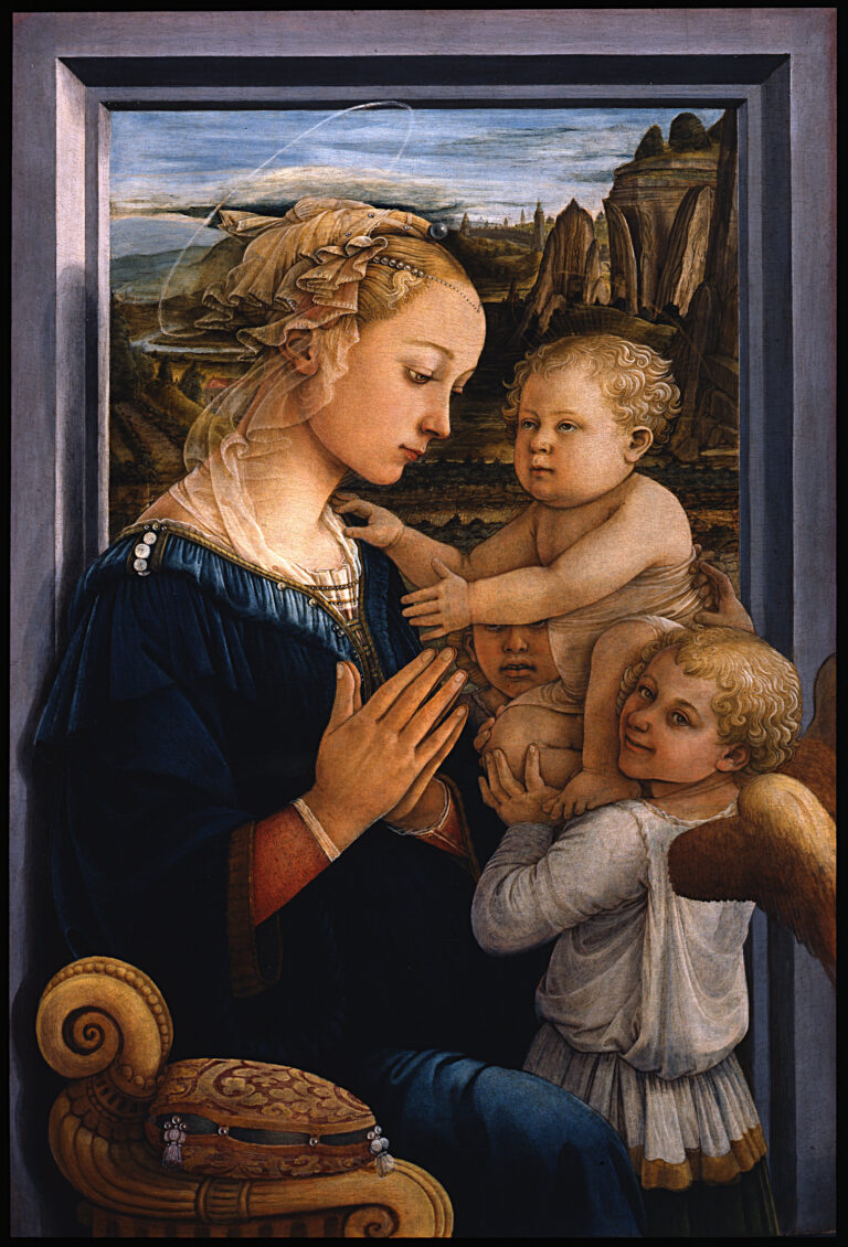 Filippo Lippi Madonna col Bambino e due angeli Google Art Project