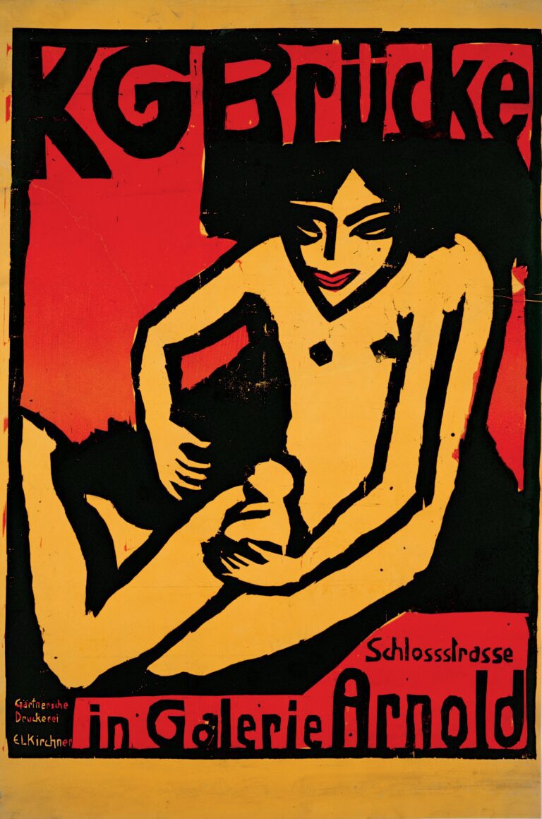 Ernst Ludwig Kirchner Poster for the exhibition for the artists group Die Brucke at the Arnold Gallery Dresden Google Art Project