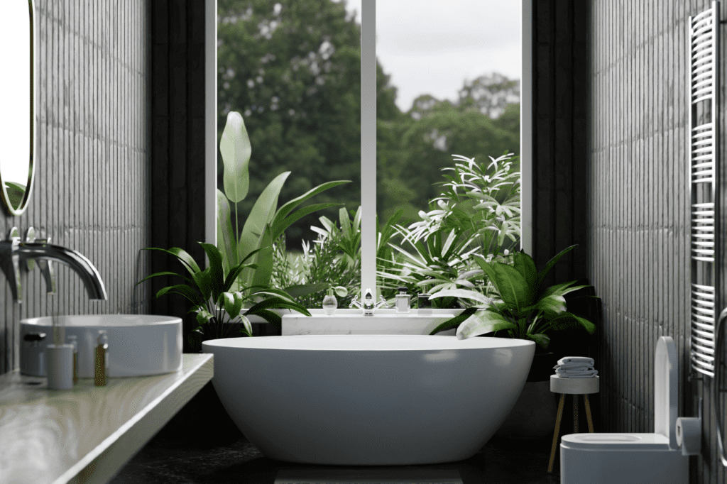 tendencias en baños con elementos naturales