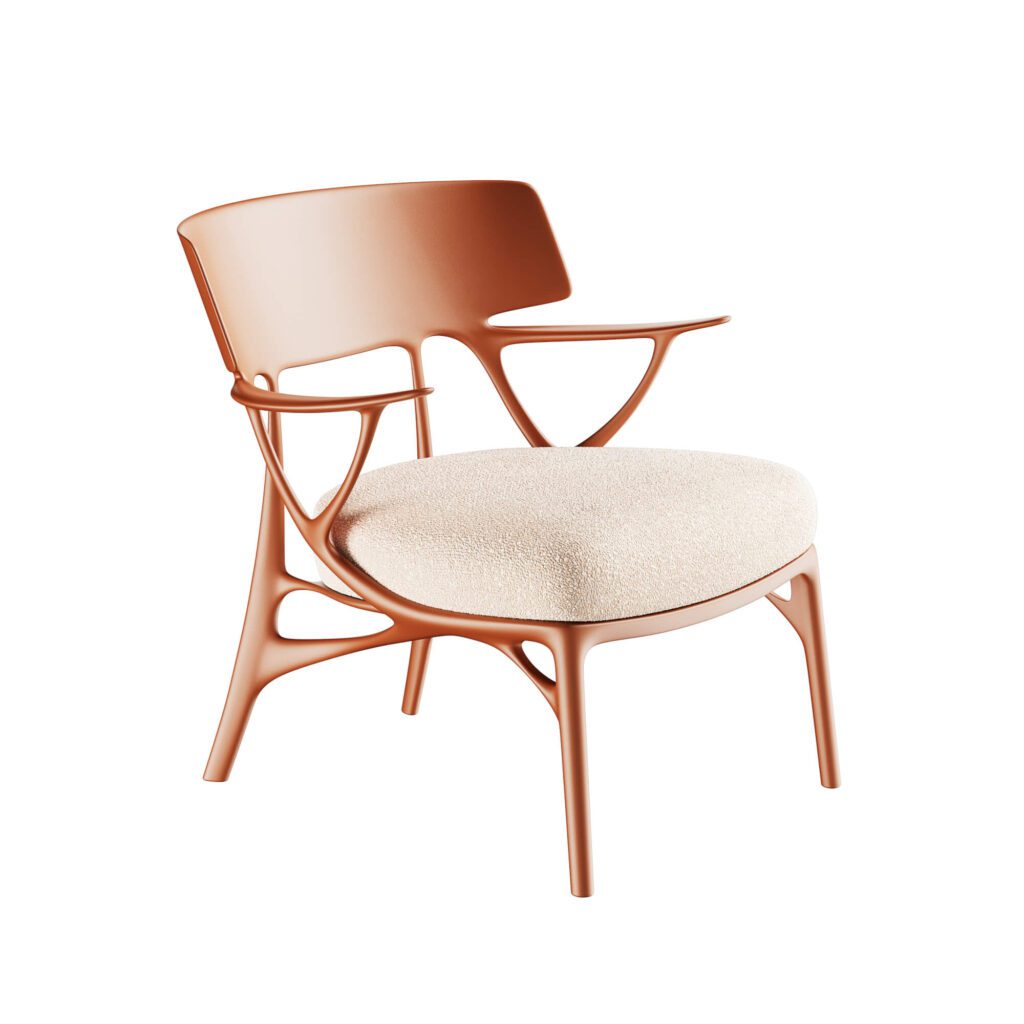 kartell lounge ai terracotta mouton avt