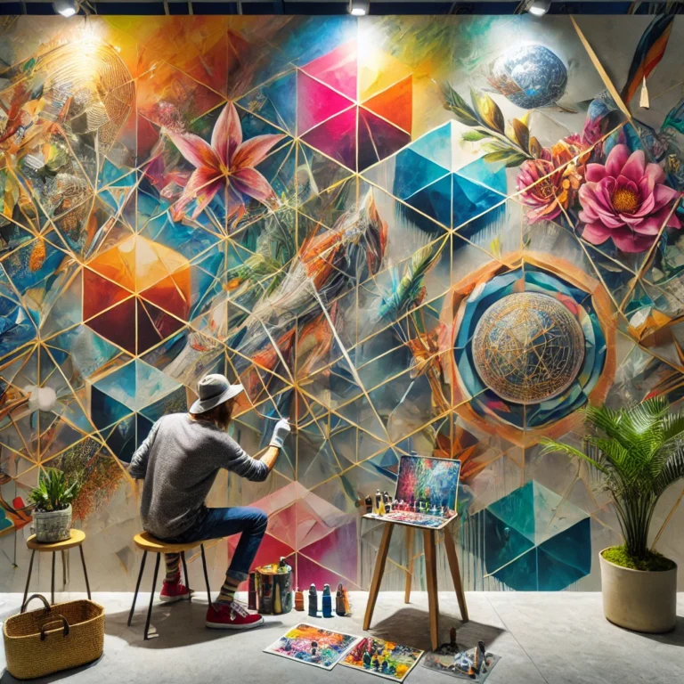 Una imagen artistica que representa las ultimas tendencias en arte mural