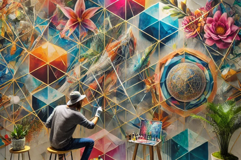 Una imagen artistica que representa las ultimas tendencias en arte mural