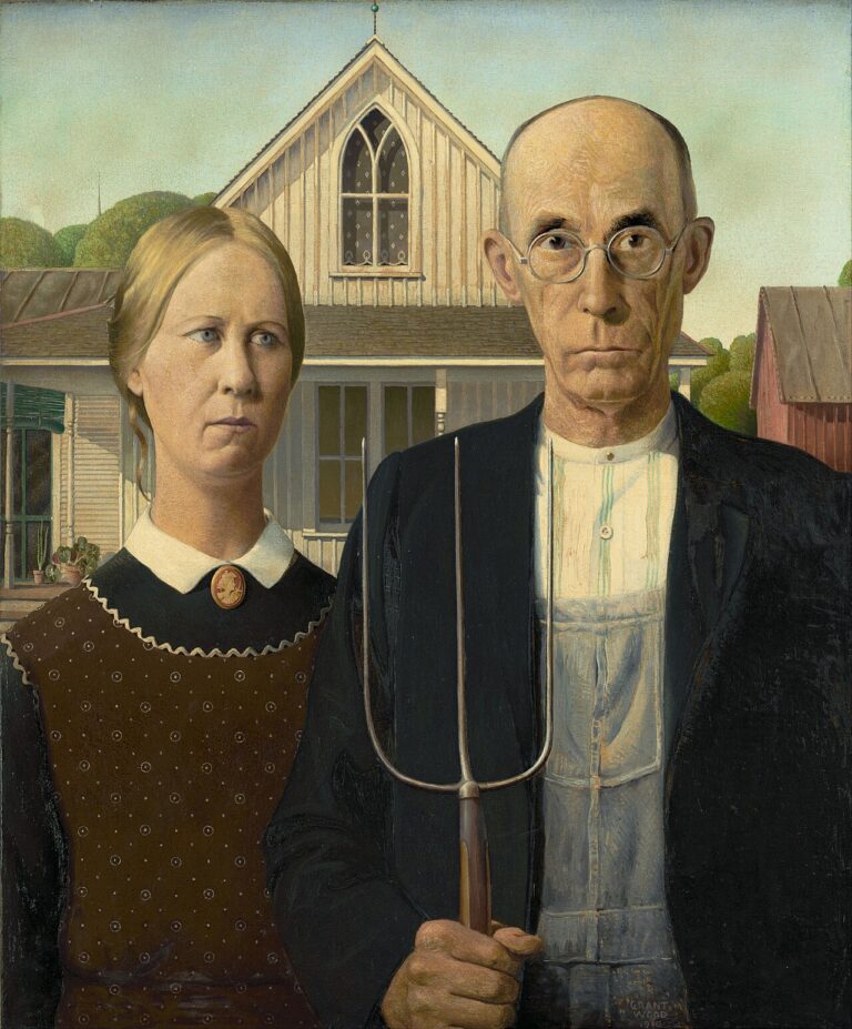Grant Wood American Gothic Google Art Project